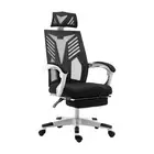 Artiss Gaming Office Chair Computer Desk Home Work Recliner White mesh,nylon Cha