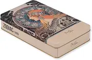 NOTIQUE Tin Tin with Lid, Nostalgic Art Tin Box, Biscuit Tin, Storage Jar for Small Items - Herbarium Collection (Alfons Mucha - Ivy)