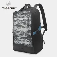 在飛比找Yahoo!奇摩拍賣優惠-Tigernu時尚大容量背包防水旅行包17寸防盜筆記本電腦背