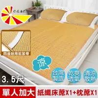 在飛比找PChome24h購物優惠-【凱蕾絲帝】台灣製造~軟床專用透氣紙纖單人加大3.5尺涼蓆二