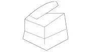 Genuine Audi 2007-2015 Audi Q7 - Track End Cap 4L0-881-347-01C (for: Audi)
