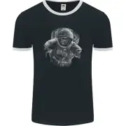 Ape Astronaut Spaceman Gorilla Mens Ringer T-Shirt FotL