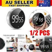 1/2x Magnetic Digital KitCEen Timer LED Countdown Cooking Loud Alarm Stopwatch