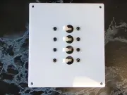 PANEL BREAKER AC DC EP-BRK-4 WITH FOUR BREAKERS 50-13101 10 AMP WHITE BOAT EBAY