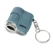 Carson 20x MicroMini LED Lighted Pocket Microscope, Blue, MM-280B