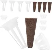 TOYANDONA 1 Set Hydroponic Grow Basket with Lids Plant Pot Kit for Reusable Net Pots High Water Absorption Sponges for Planting and Germination