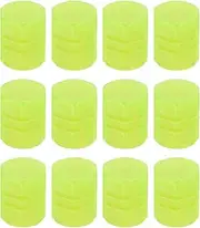 uxcell 12 PCS Tire Valve Stem Caps, 8MM Car Wheel Valve Cap Universal Air Valve Covers Vehicle Exterior Accessories for Car Bike Motorcycle Truck, Yellow