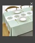 Tablecloth Vinyl Green Waterproof 55x70 New Rectangle