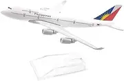 for Philippines Airlines Boeing 747 Aircraft Model Planel Diecast Metal 1/400 Scale 16cm