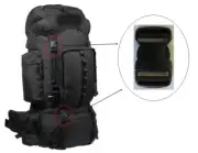 NEW 1" in Black Clip Replacement Part for OSPREY EXOS Hiking Outdoor Backpack