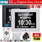7-10" Extra Large Dementia Clock Digital Calendar Day Clock LED Alarm Clock Wall