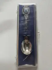 Vintage Disney Disneyland Teaspoon With Case Silver Spoon