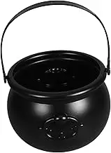 Zerodeko Halloween Cauldron Pot Candy Holder for Trick Treat Unique Decorative Bowl for Halloween Parties Themed Gatherings and Home Decor Multifunctional Storage and Organizer
