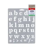 2PCS 7"x10" Alphabet Bold Lowercase & Uppercase Stencil for Crafts, Scrapbooking