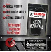 3kg Pure Creatine Micronised Monohydrate Powder, Unflavoured, Premium Quality