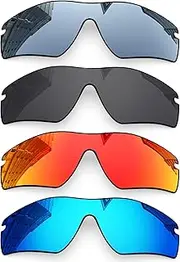 [LenzReborn] 1.6MM Polarized Replacement Lenses for Oakley RadarLock Path OO9181 Sunglasses, UV Protection, Dark Mirror Lens, Repair Parts&Kit