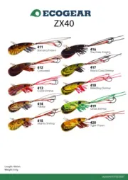 ECOGEAR HARD BAIT SERIES LURE ZX40 = COLOUR NO 413