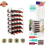 Classic 6-Tier Copper Wine Rack - Stylish Storage for 24 Bottles in Any Space