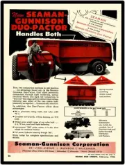 1956 Seaman Gunnison New Metal Sign: Duo Compactor - Baraboo, Wisconsin