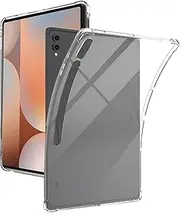 [CONAPIKA] Case for Samsung Galaxy Tab S10 Ultra, [Airbag Corner Protection] Flexible Ultra Clear Protective TPU Tough Shell Lightweight HD Transperent Shock Absorbing Anti- Scratch Skin Cover