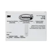 Command 17201S132NA Removable Picture Hanging Strips - White/Medium (132/PK) New