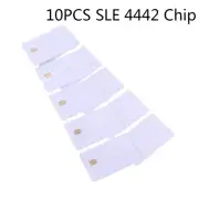 10Pcs SLE 4442 Chip With Hico Magnetic Stripe Contact IC Card 2 in 1 Blank Card