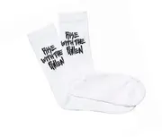 Fallen Footwear | Rise With The Fallen Sock - White / Black