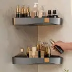 Plastic Corner Storage Rack Punch-Free Bath Shower Shelf Kitchen