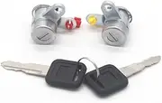 Rynplex 2pcs Left Right Door Lock Cylinder Key Set, for Isuzu, TF TFR Holden Rodeo LUV 1986-2002 Lock Door Ignition Barrel