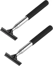 2pcs Car Wing Mirror Squeegee, Retractable Car Mirror Wiper, Retractable Car Rearview Mirror Wiper Tool,Car Side Mirror Squeegee,Car Rear View Mirror Wipers for Windows Windscreen Car Mirror Cleaner