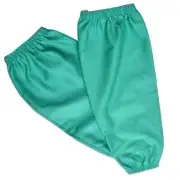 Tillman 6218 18" 9 oz. Green FR Cotton Welding Sleeves Elastic at Both Ends