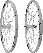 26'' Wheelset Mountain Bike Disc Brake Cassette Bearing Hubs Quick Release Bikes Wheel Double Wall Rims Bicycle Wheel Set (Color : White, Size : 26inch)