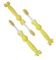 3 Pcs Soft Bristles Toothbrush Toddlers Little Children Kids Suction Cups