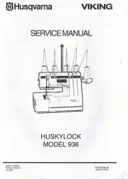 Digital PDF Husqvarna Viking Huskylock 936 Serger Overlock Service Repair Manual