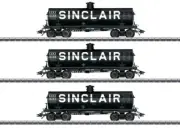 45664 Tank Car 3-Pack - 3-Rail - Ready to Run -- Sinclair 12126, 12138, 12135 (b