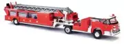 HO 1:87 Busch # 46031 - 1968 American-LaFrance Fire Hook & Ladder Truck w/ open
