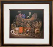 Charles Wysocki "A Cowboy's Gear" New CUSTOM FRAMED Art Americana