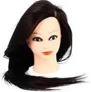 WEKADRIN 1Set Salon Mannequin Head for Hairdressing Training Long Hair Cosmetology Head for Braiding Styling and Cutting for Students and Professionals
