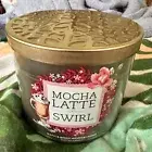 RARE! Bath & Body Works Mocha Latte Swirl Scented 3-wick Candle 14.5 Oz NEW!