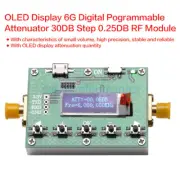 6Ghz RF Digital Attenuator 30DB Step 0.25DB OLED Pogrammable Attenuator Module
