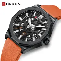 在飛比找蝦皮購物優惠-Curren 時尚休閒矽膠錶帶石英自動日期手錶帶夜光指針時鐘