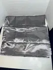 Bedsure Get Cozy 2 Standard Size Satin Silver Gray Pillowcases