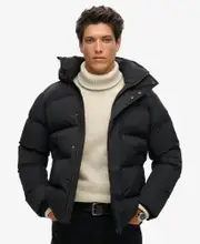 Hooded Puffer Jacket | Black