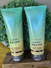 Bath & Body Works Body Cream Lot Of 2 Cucumber Melon 8fl Oz