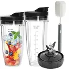 Blender Cups Replacement compatible with Nutri Ninja Blenders, 32+24oz Ninja ...
