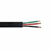 100' 10/2 Submersible Cable With Ground Flat Jacket Well Pump Wire Black 600V