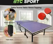 Table Tennis Foldable Table Ping Pong Balls Racket Paddle Pack