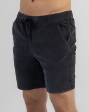 [Silent Theory] Silent Theory Men's Cord Shorts in Washed Black Size 2XL 2XL Washed Black