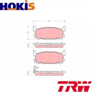 BRAKE PAD SET DISC BRAKE GDB3318 FOR MAZDA MX-5II BP6J/BP5A 1.8L BP-ZE 1.8L 4cyl