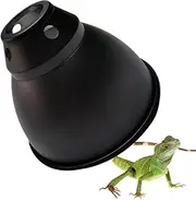 Reptile Light Dome - Deep Dome Lamp Fixture, UVB and Heat Lamp | Aluminum Reflector Cover, Reptile Heat Lamp Fixture, Terrarium Light Fixture for Reptile Lighting, Compatible with 160W Bulbs